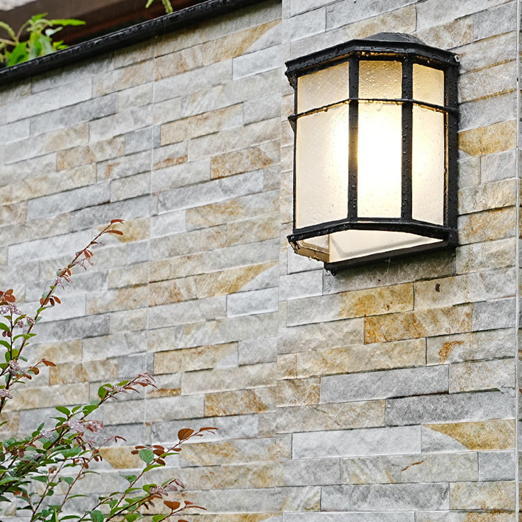 Aluminum Glass House Rectangular Outdoor Light