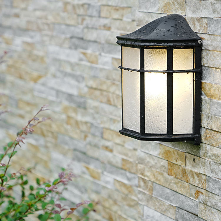 Aluminum Glass House Rectangular Outdoor Light