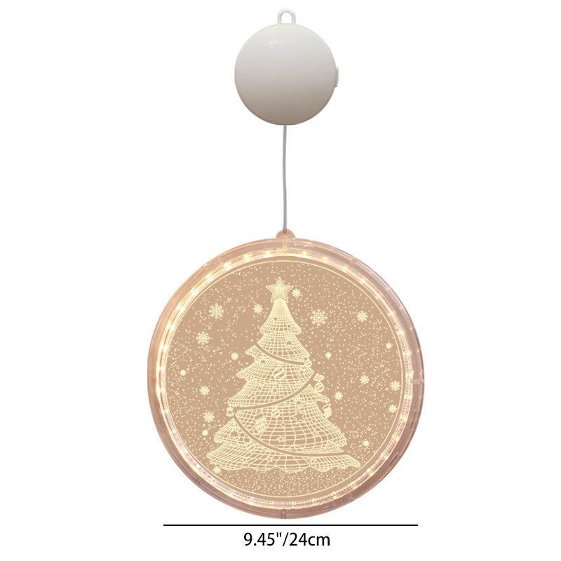 Santa Christmas Tree Bell Deer Wall Light