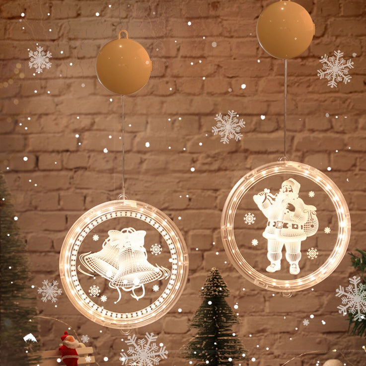 Santa Christmas Tree Bell Deer Wall Light