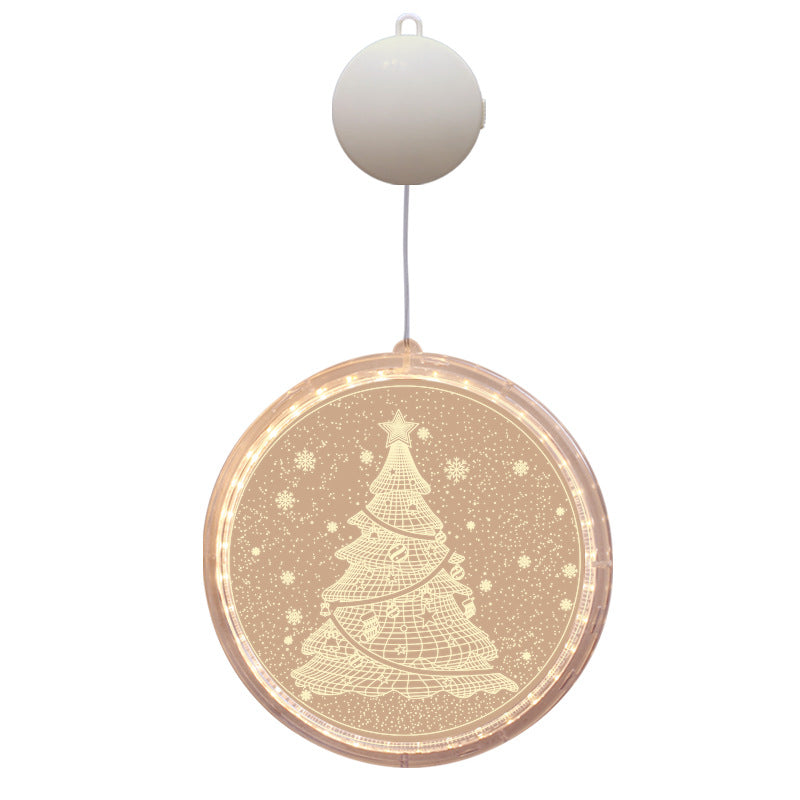 Santa Christmas Tree Bell Deer Wall Light