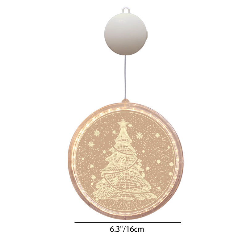 Santa Christmas Tree Bell Deer Wall Light