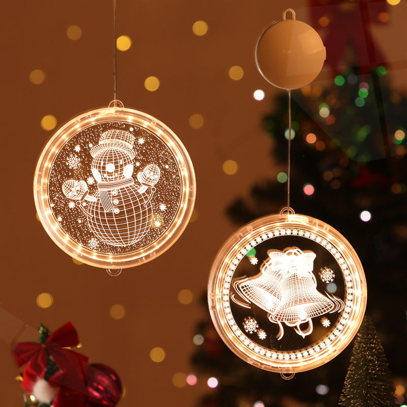 Santa Christmas Tree Bell Deer Wall Light