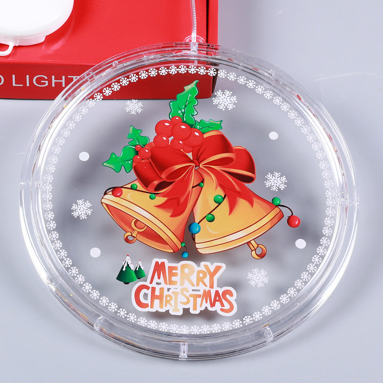 Painted Santa Christmas Bell Wall Light
