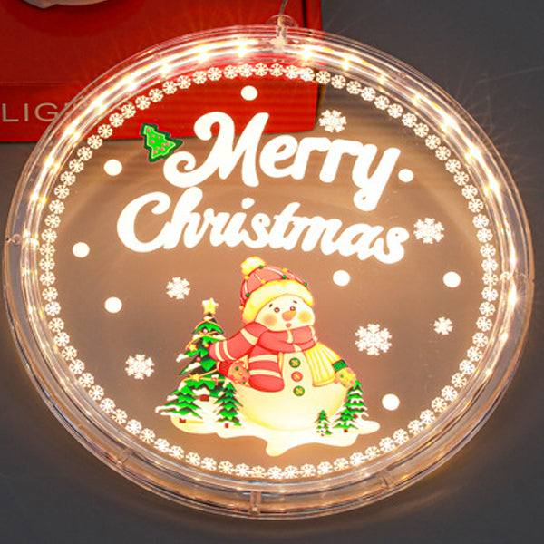 Painted Santa Christmas Bell Wall Light