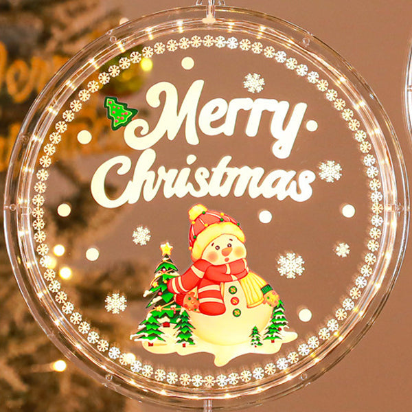 Painted Santa Christmas Bell Wall Light