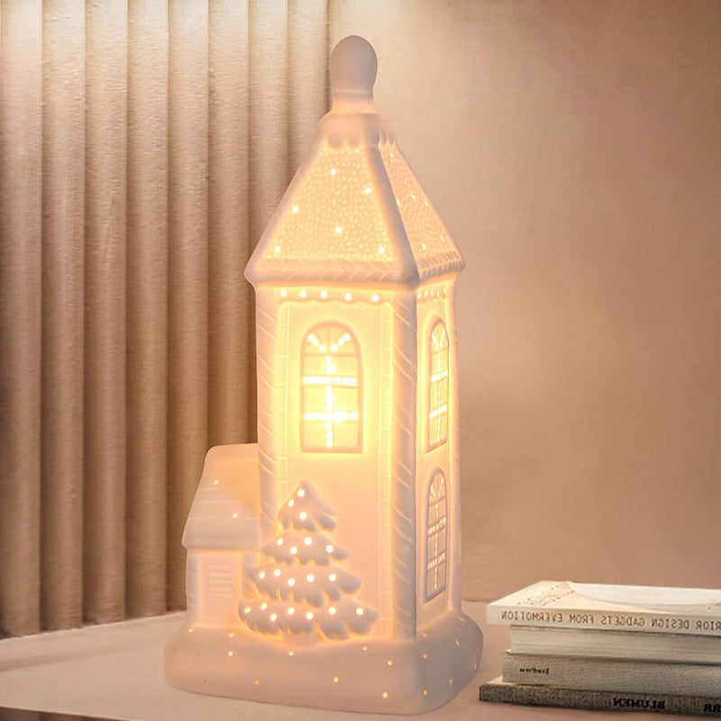 Ceramic House Christmas Night Light