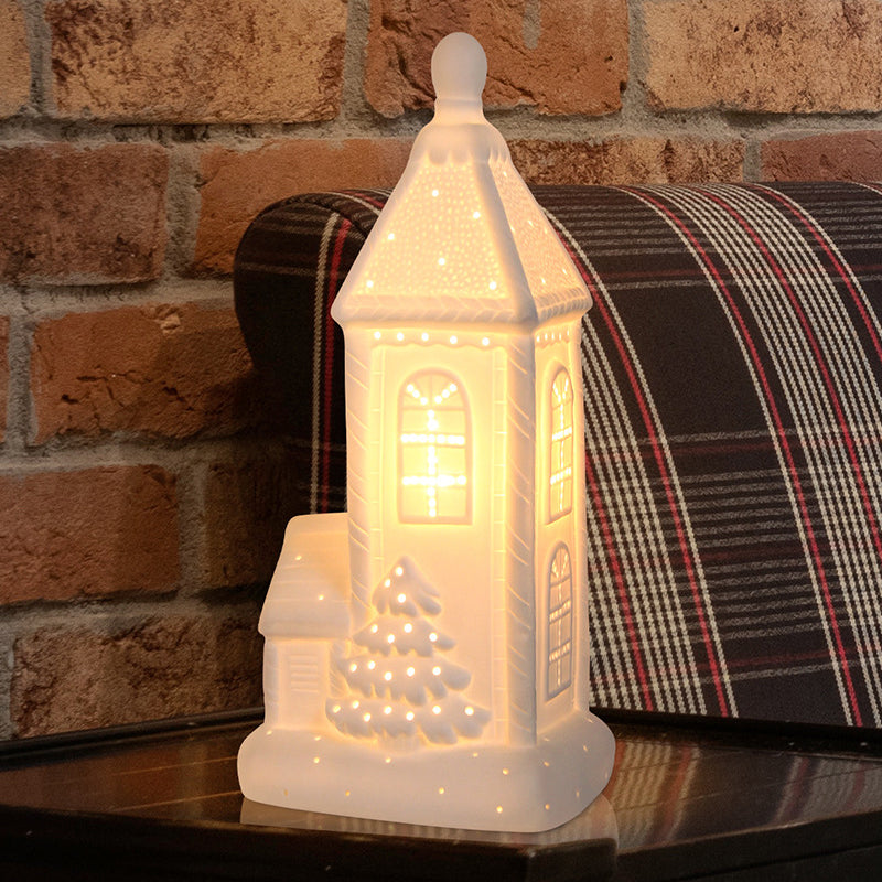 Ceramic House Christmas Night Light