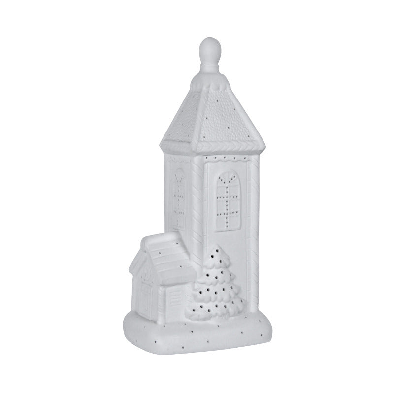 Ceramic House Christmas Night Light