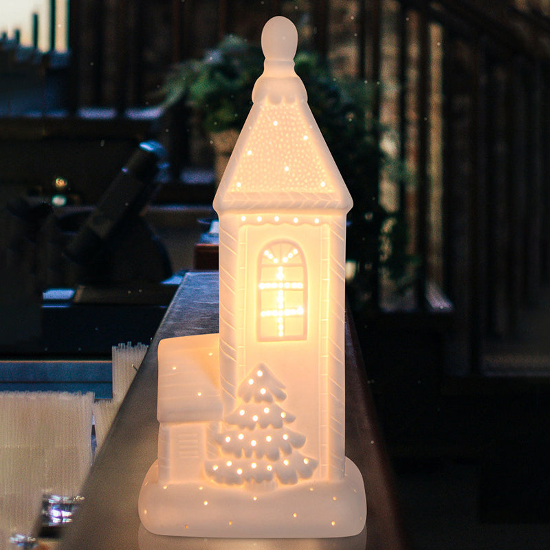 Ceramic House Christmas Night Light