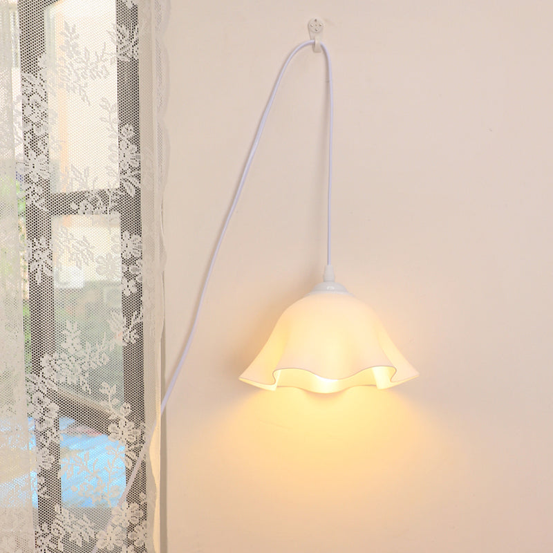 Floral Acrylic Night Bedroom Wall Lamp