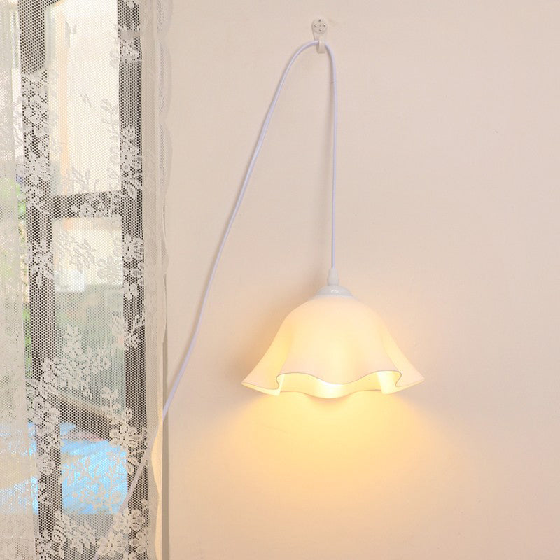 Floral Acrylic Night Bedroom Wall Lamp