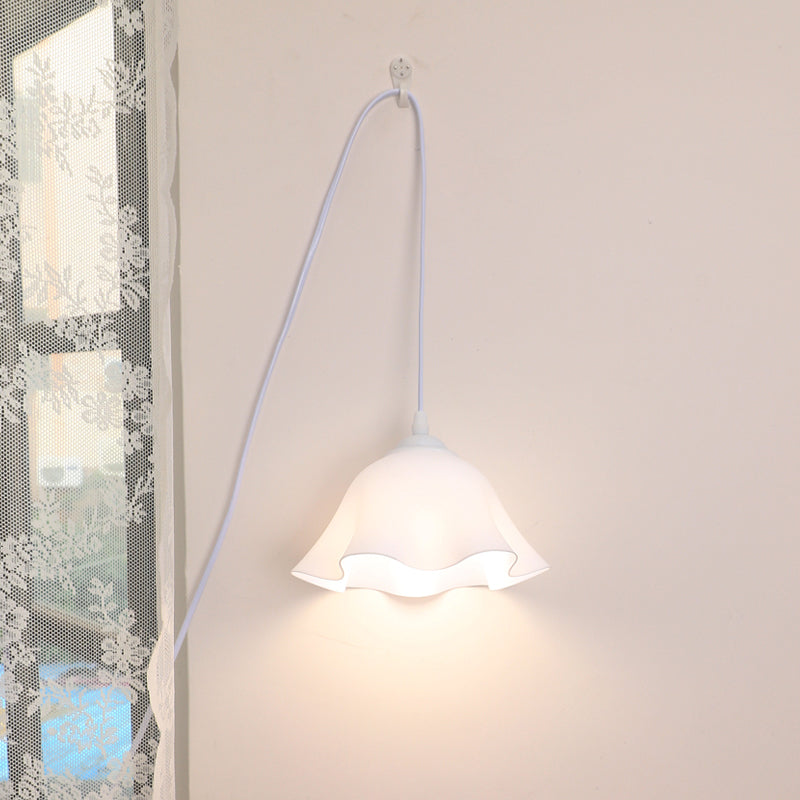 Floral Acrylic Night Bedroom Wall Lamp