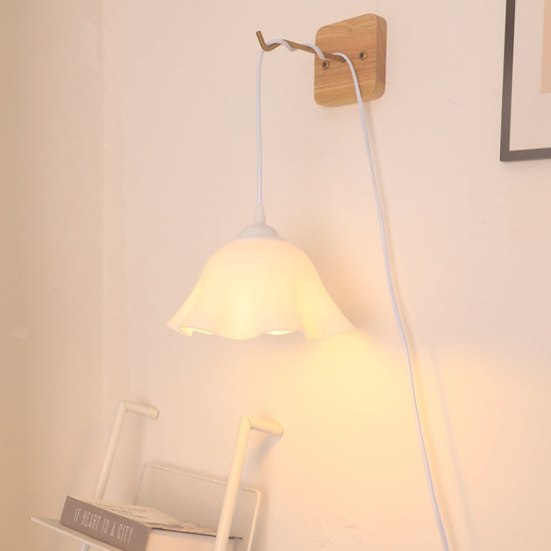Floral Acrylic Night Bedroom Wall Lamp