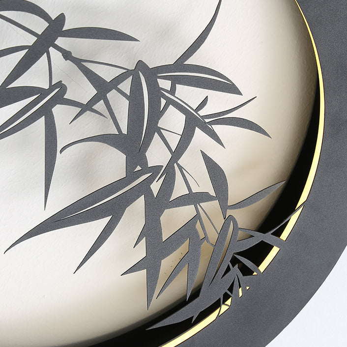 Bamboo Leaf Iron Acrylic Outdoor Light