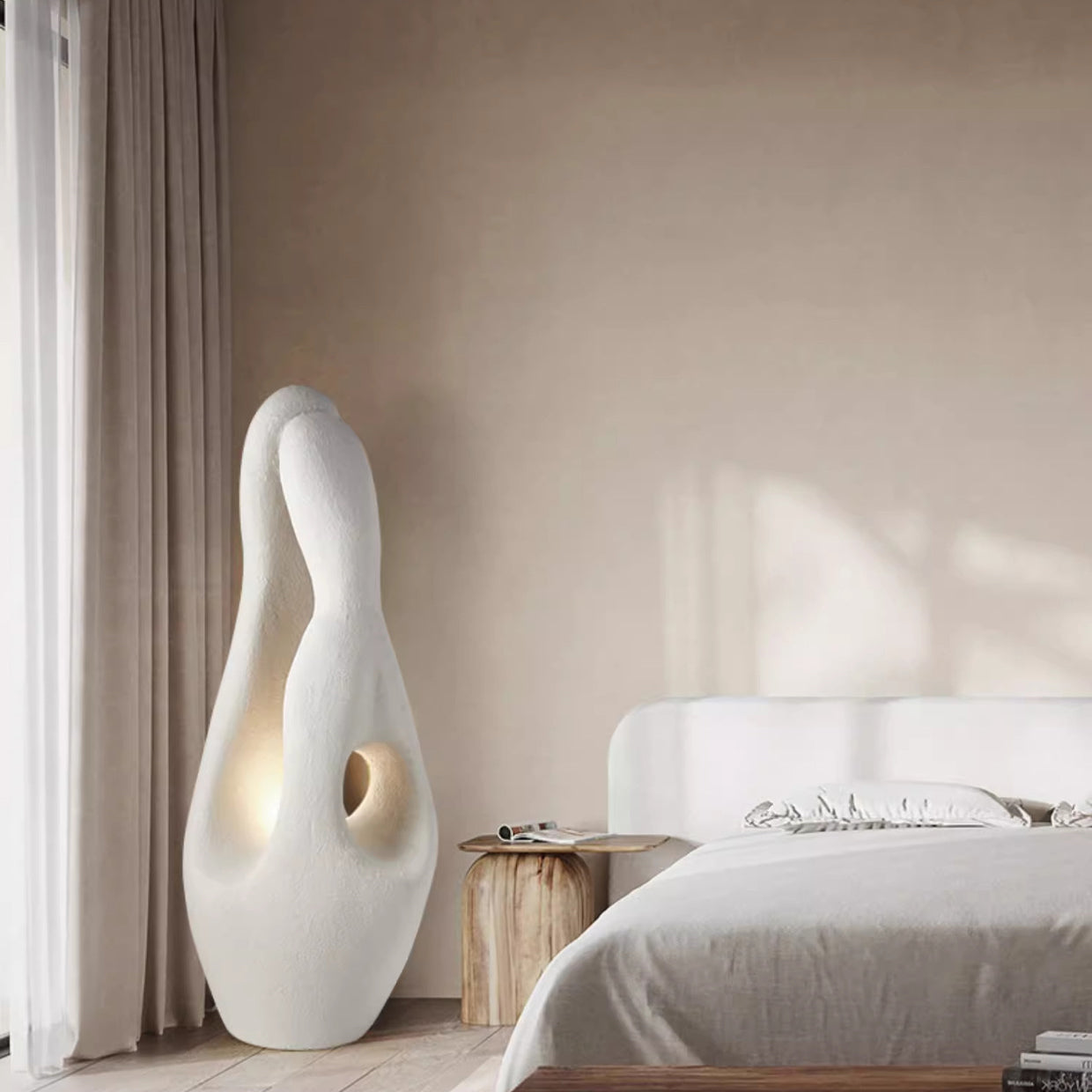 Contemporary Creative Polystyrene Living Floor Lamp