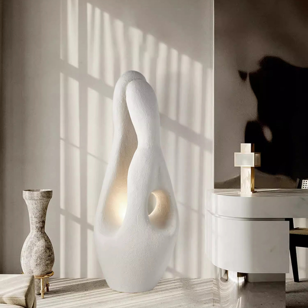 Contemporary Creative Polystyrene Living Floor Lamp