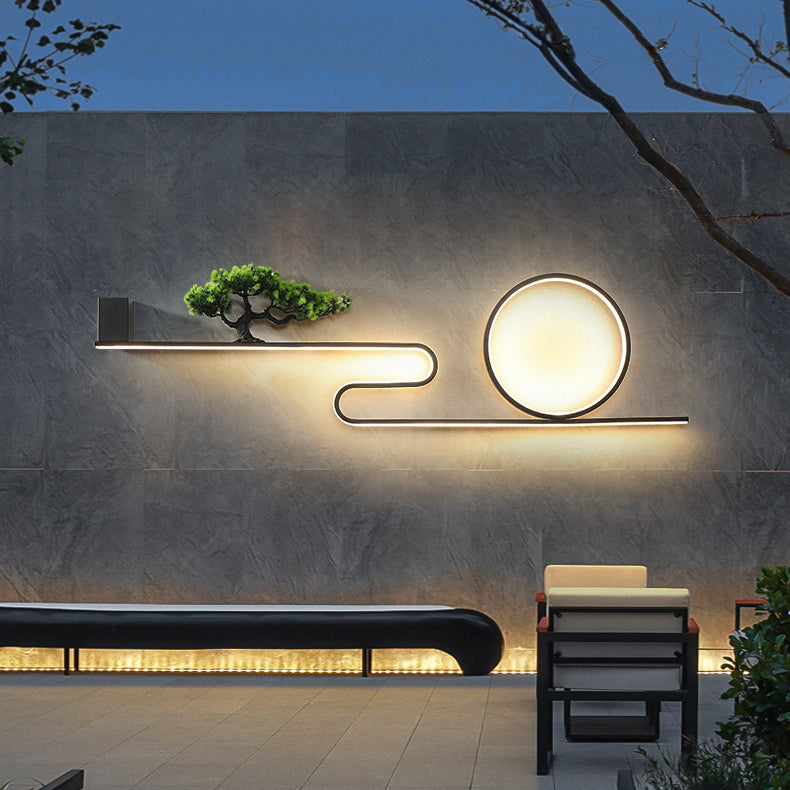 Aluminum PVC Painting Pine Outdoor Light