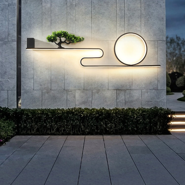 Aluminum PVC Painting Pine Outdoor Light