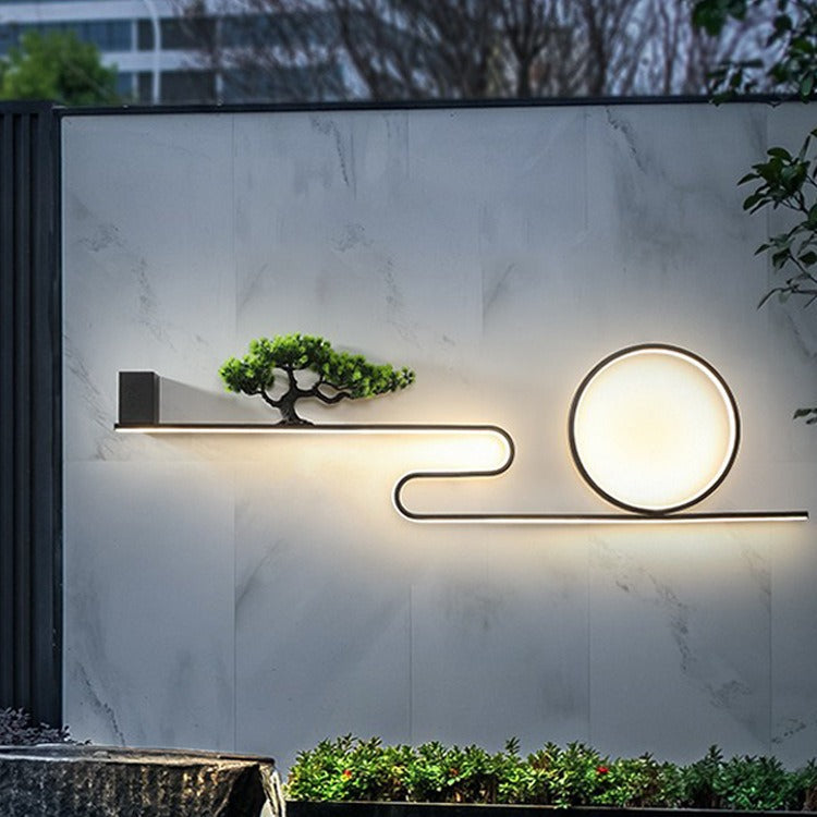 Aluminum PVC Painting Pine Outdoor Light