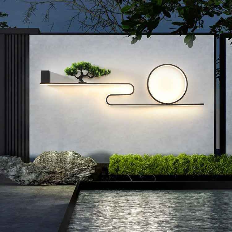 Aluminum PVC Painting Pine Outdoor Light