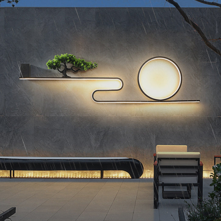 Aluminum PVC Painting Pine Outdoor Light