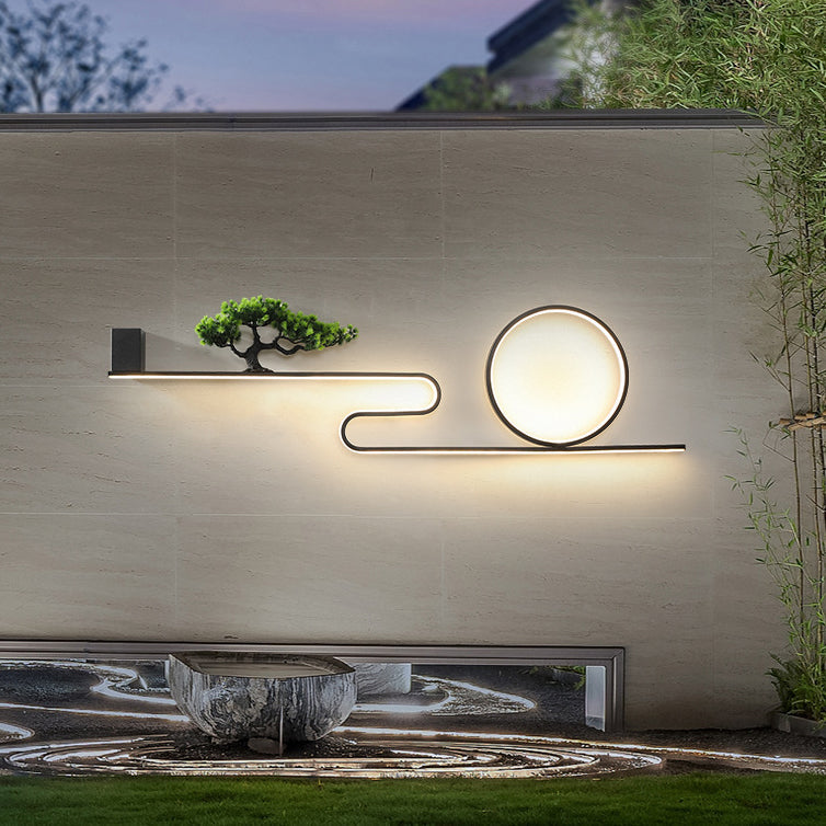 Aluminum PVC Painting Pine Outdoor Light