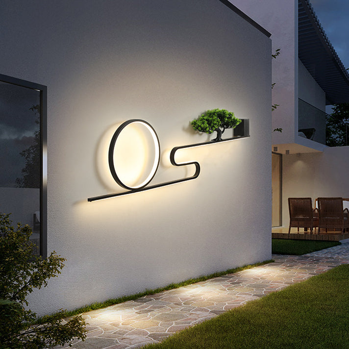 Aluminum PVC Painting Pine Outdoor Light