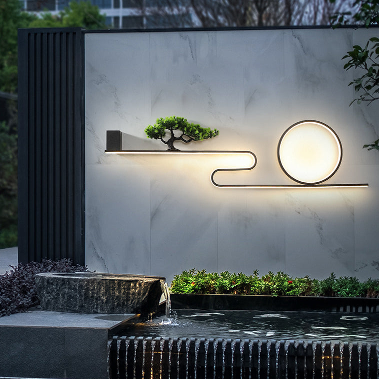 Aluminum PVC Painting Pine Outdoor Light