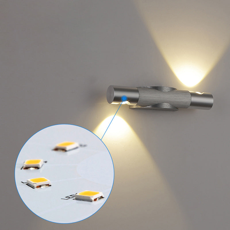 Aluminum Acrylic Strip Brushed Wall Lamp