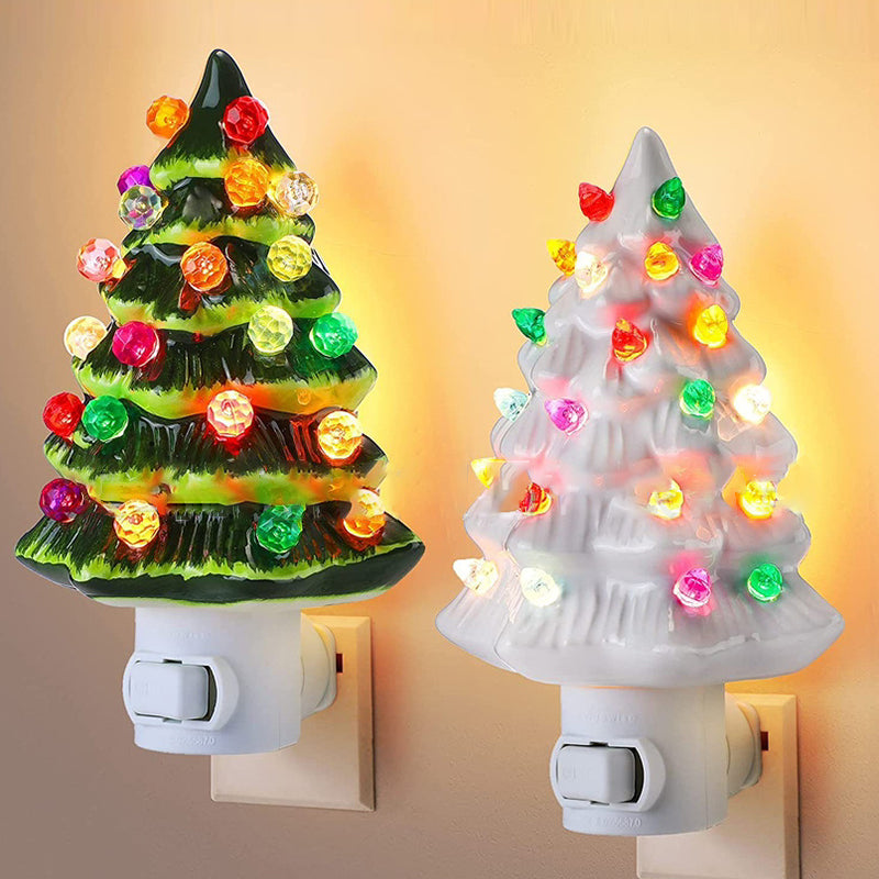 Resin Christmas Tree Decoration Wall Lamp