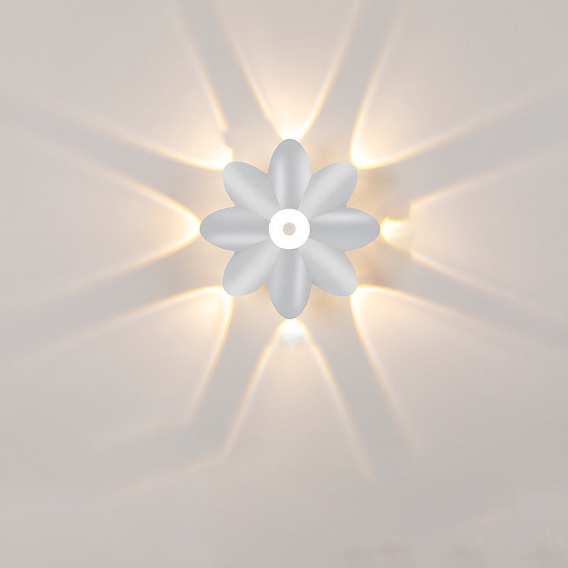 Aluminum Acrylic Flower Patio Outdoor Light
