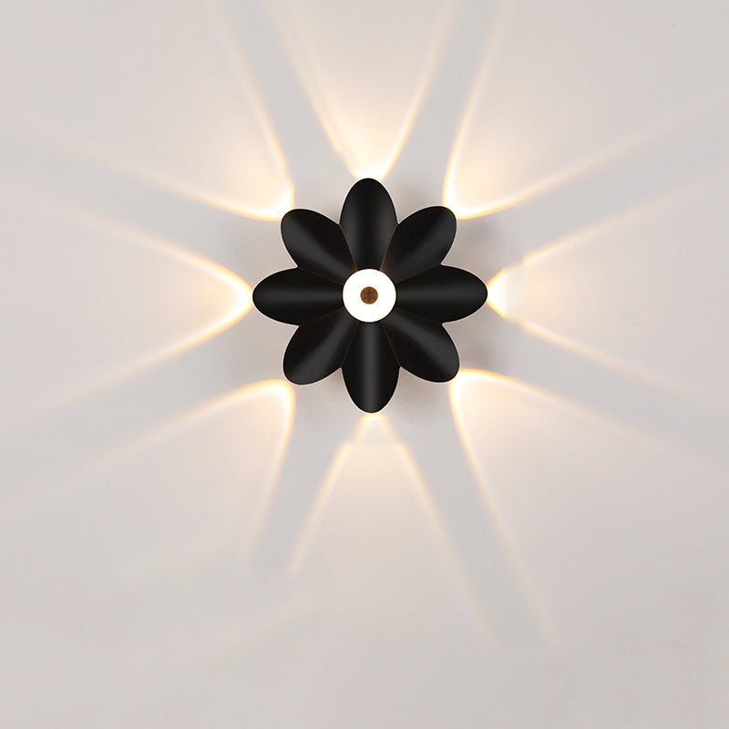 Aluminum Acrylic Flower Patio Outdoor Light