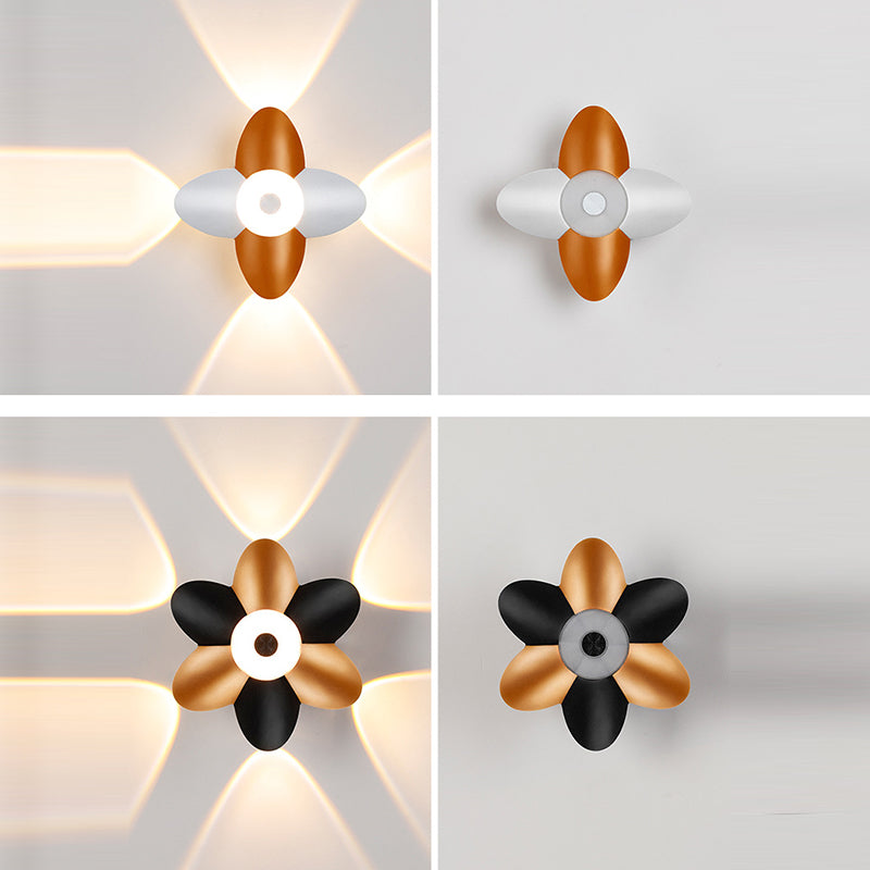 Aluminum Acrylic Flower Patio Outdoor Light
