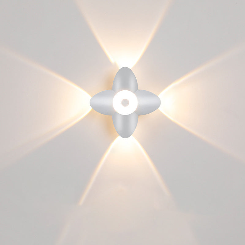 Aluminum Acrylic Flower Patio Outdoor Light