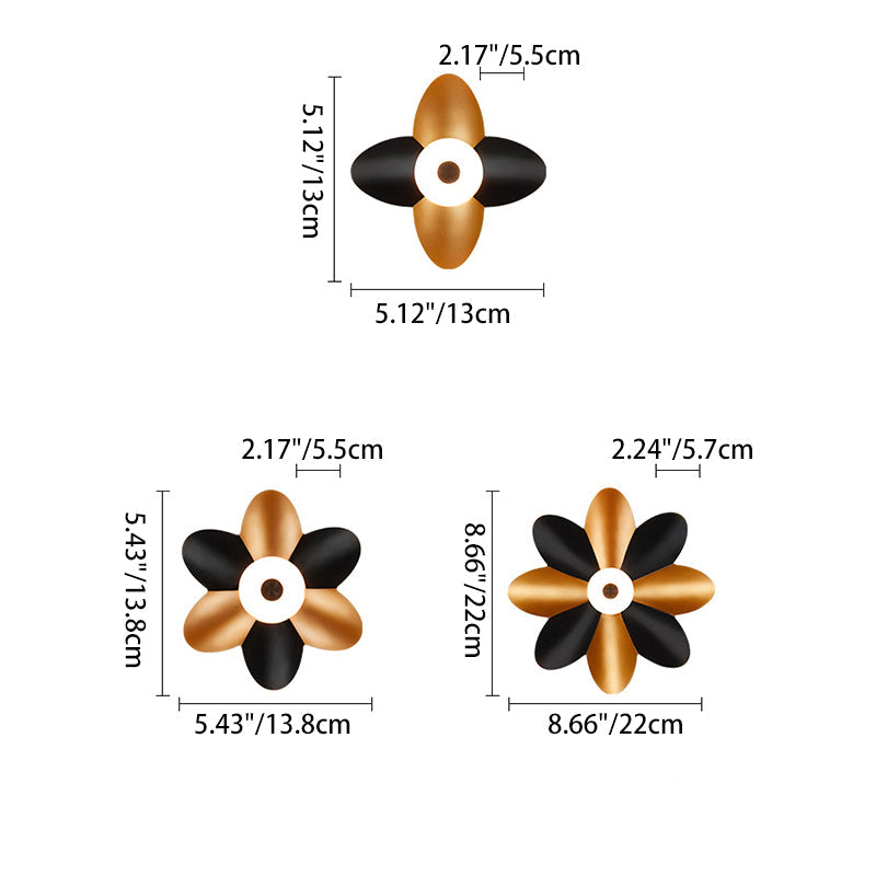 Aluminum Acrylic Flower Patio Outdoor Light