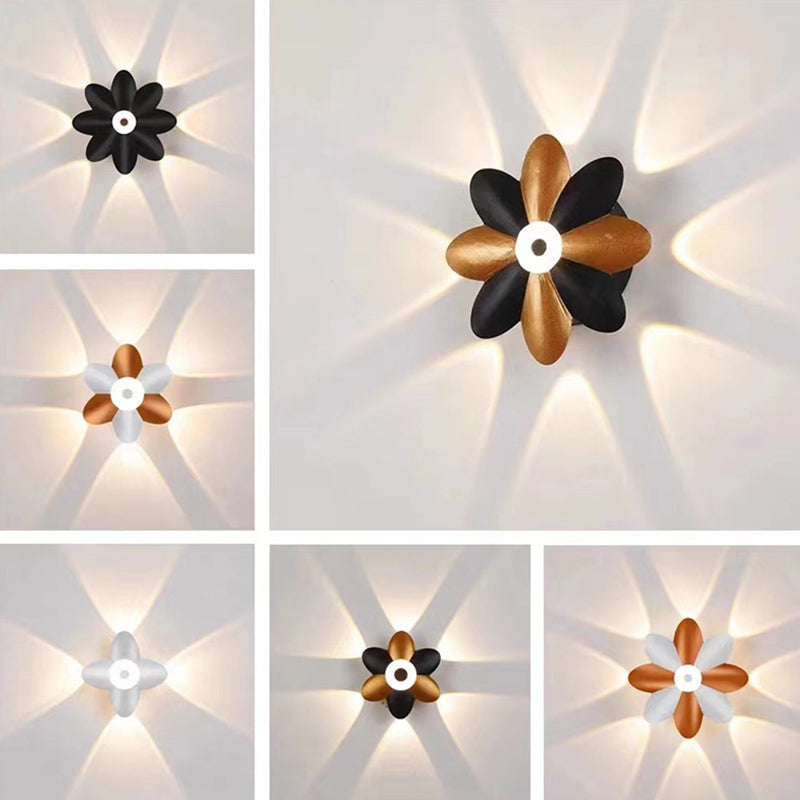 Aluminum Acrylic Flower Patio Outdoor Light