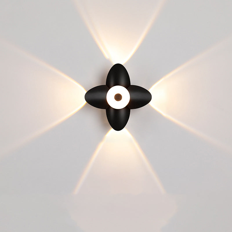 Aluminum Acrylic Flower Patio Outdoor Light