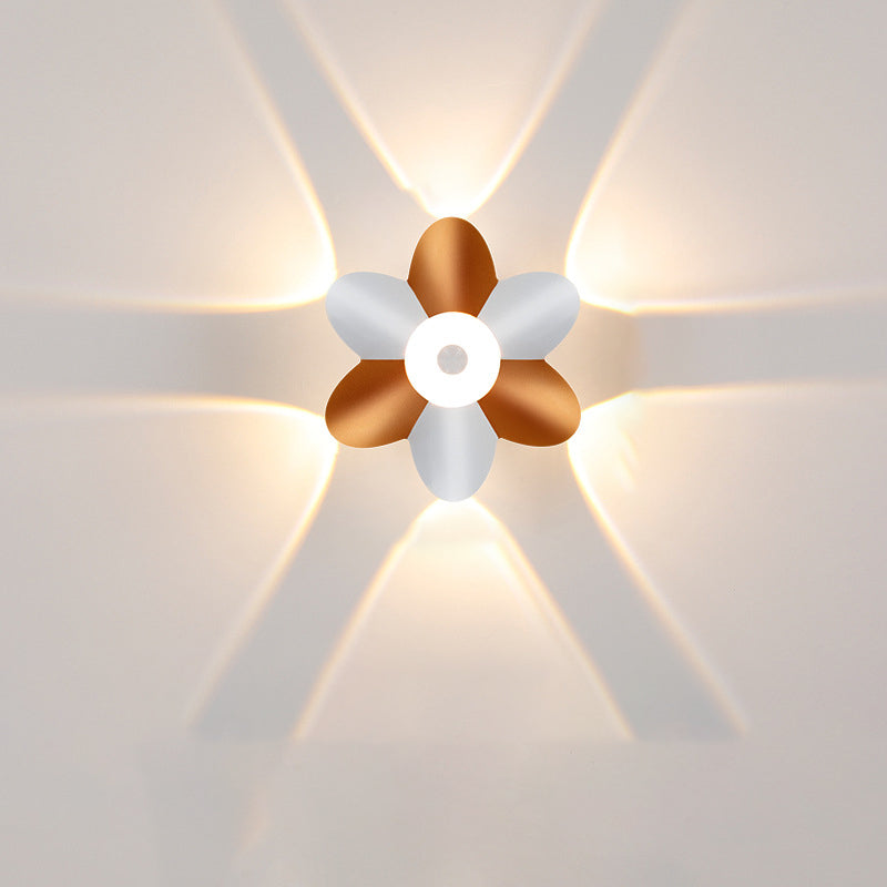 Aluminum Acrylic Flower Patio Outdoor Light