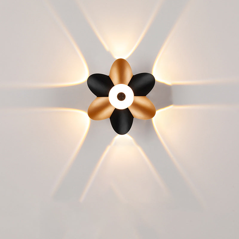 Aluminum Acrylic Flower Patio Outdoor Light