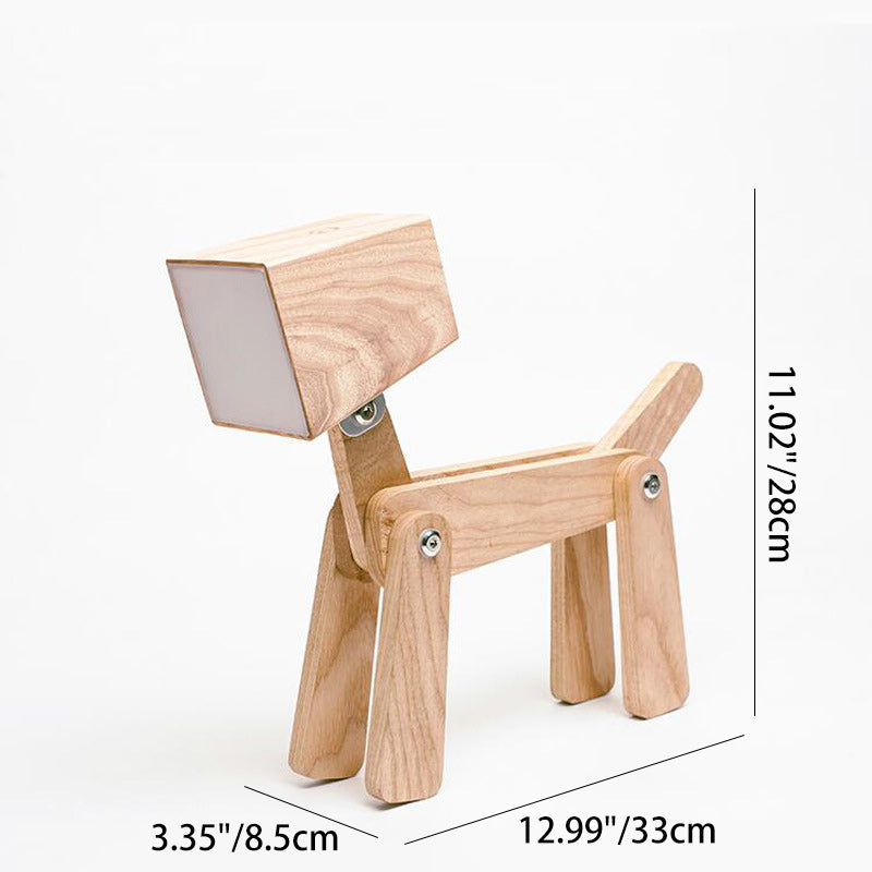 Wood Hardware Acrylic Cute Table Lamp