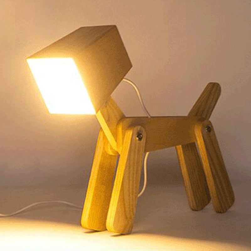 Wood Hardware Acrylic Cute Table Lamp