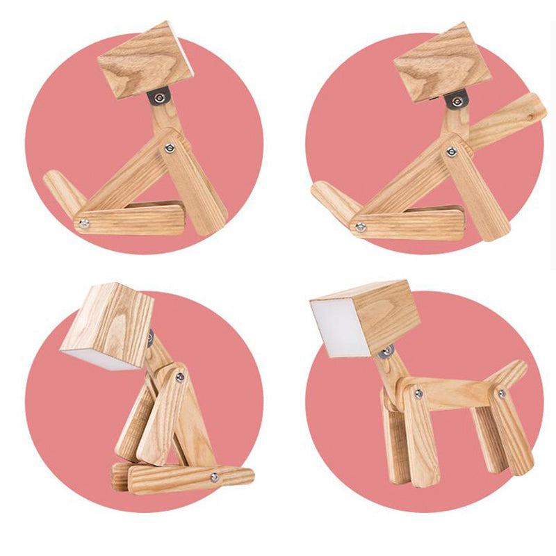 Wood Hardware Acrylic Cute Table Lamp