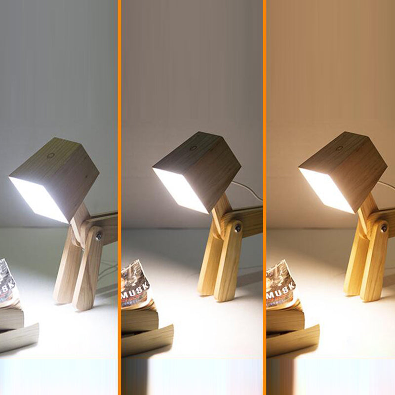 Wood Hardware Acrylic Cute Table Lamp