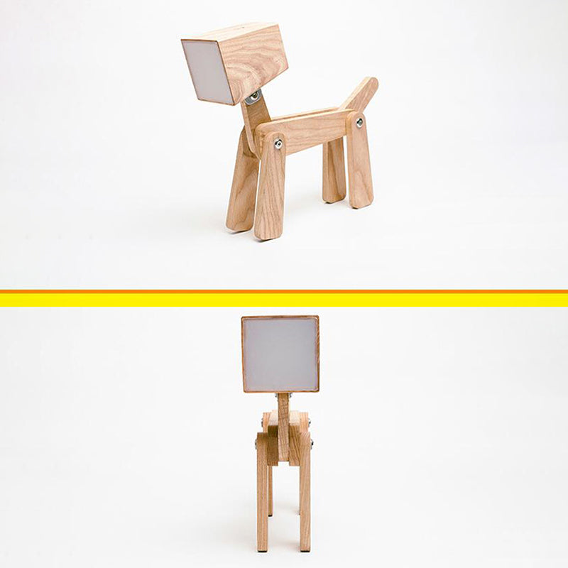 Wood Hardware Acrylic Cute Table Lamp