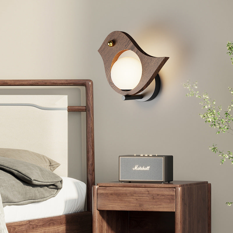 Iron Acrylic Bird Whale Wall Lamp