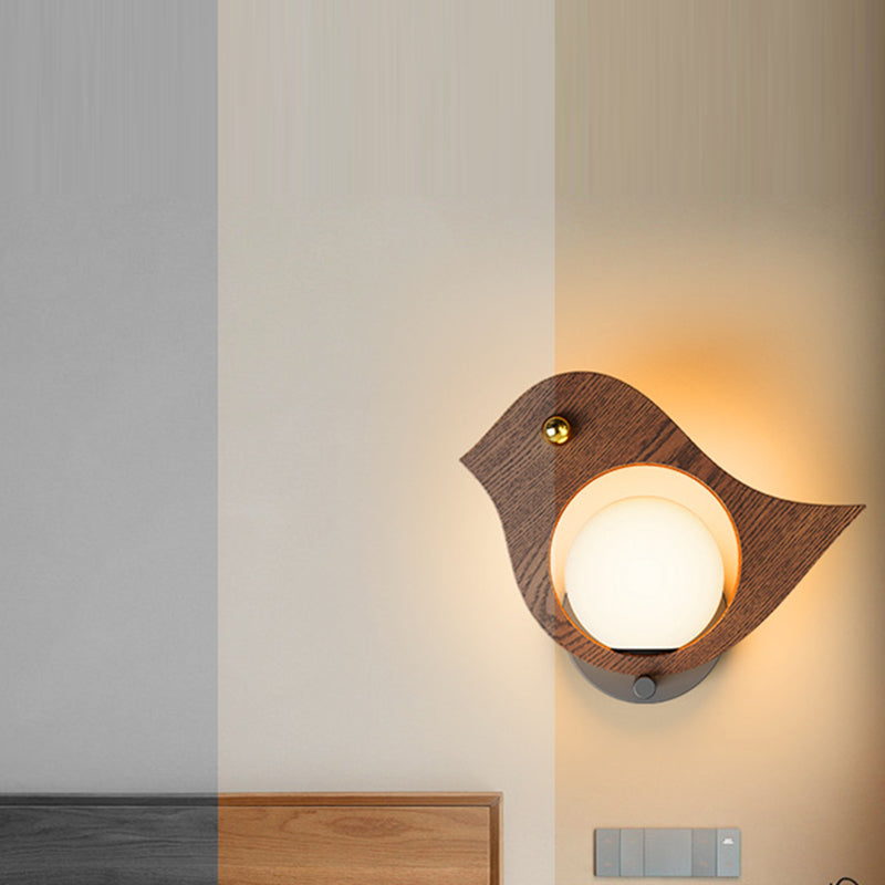 Iron Acrylic Bird Whale Wall Lamp