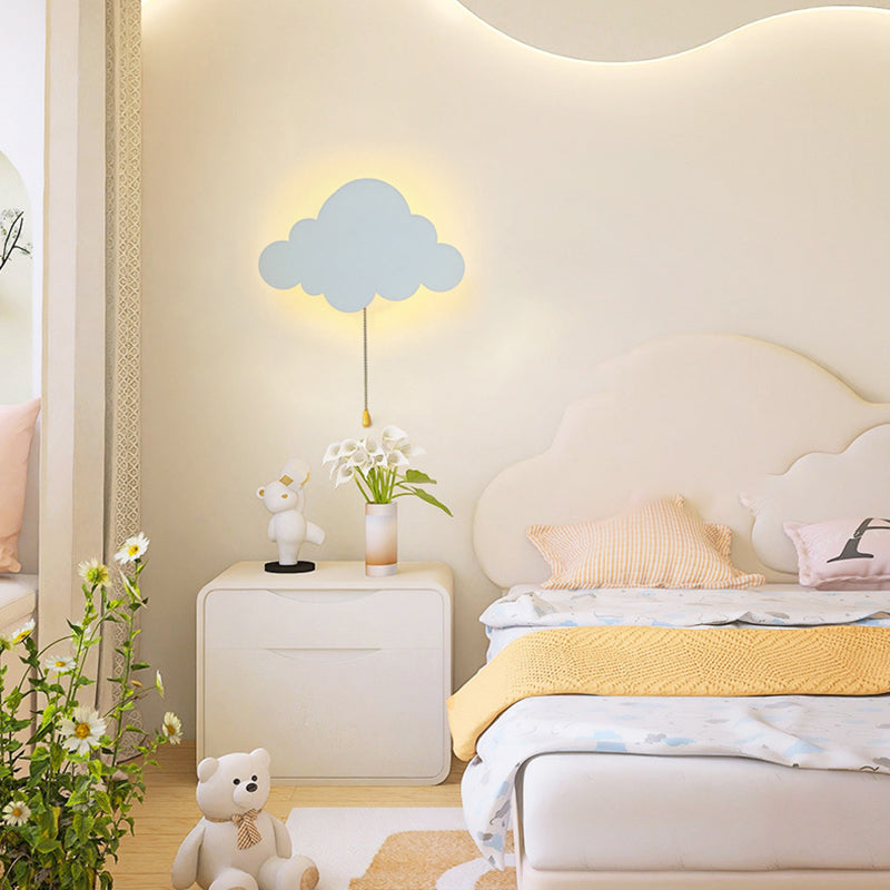 Battery Kids Iron Cloud Wall Lamp