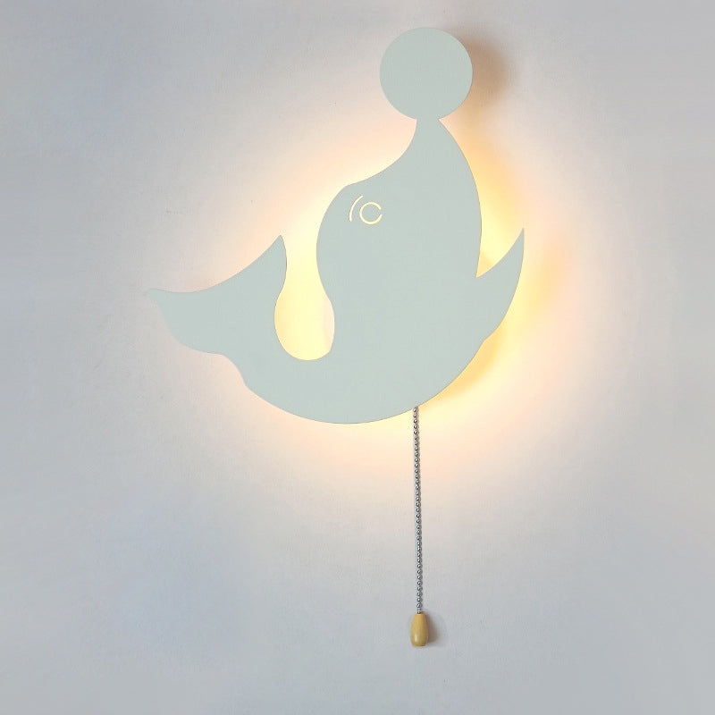 Battery Kids Iron Cloud Wall Lamp