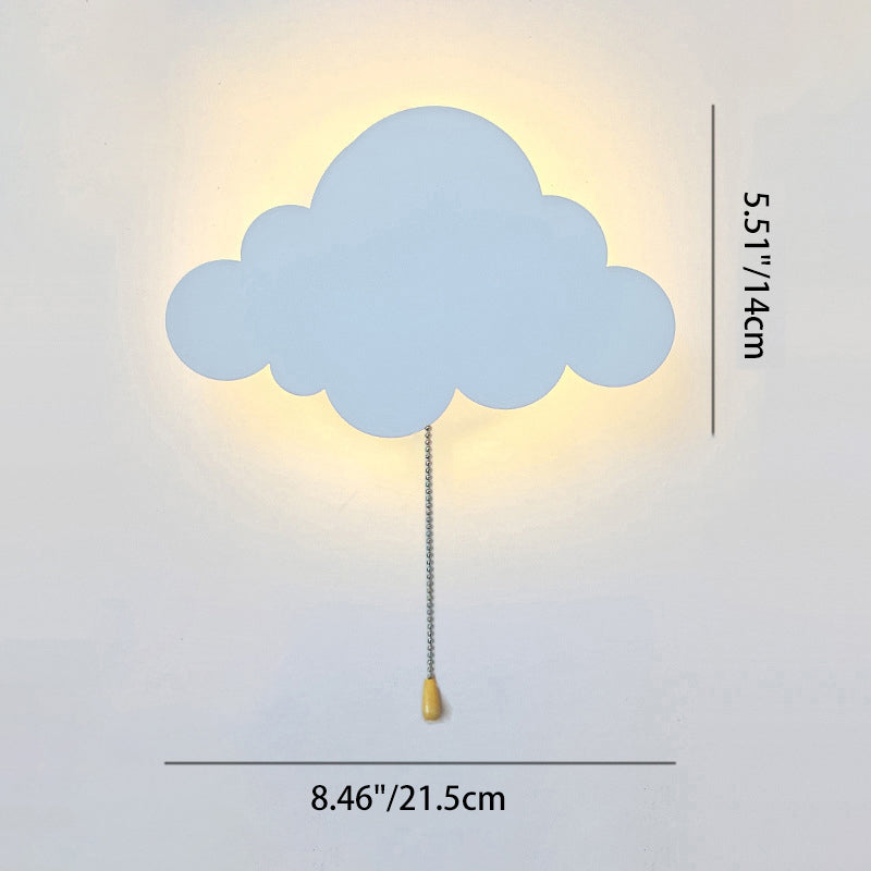 Battery Kids Iron Cloud Wall Lamp